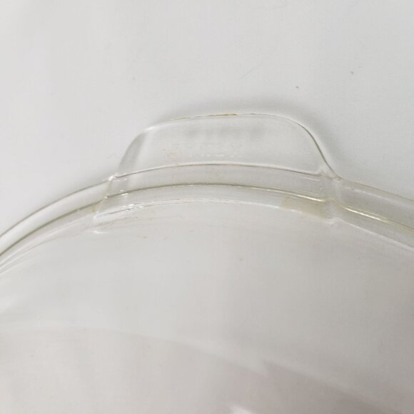 VINTAGE Pyrex 686C A-Z Clear Pie Plate Baking Dish Pan Replacement Lid 9"X1.25" - Picture 5 of 6